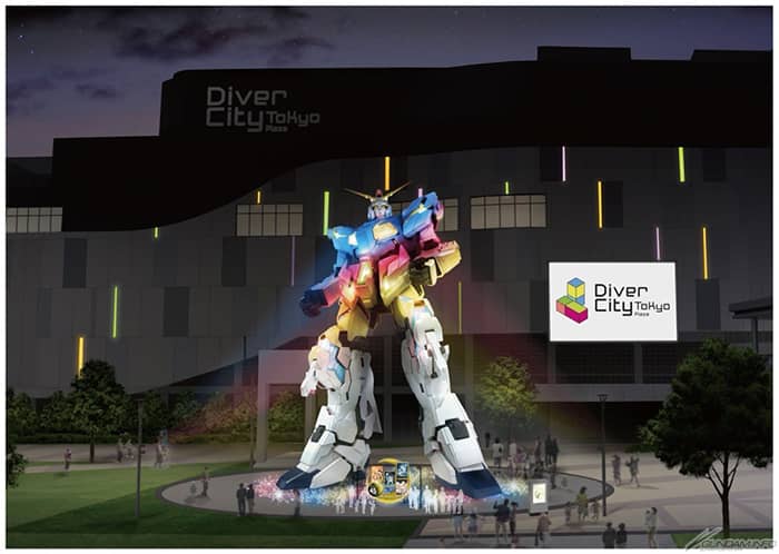 実物大ユニコーンガンダム立像 冬季限定24-25Ver.ライトアップ